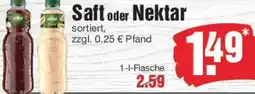 Edeka Saft oder Nektar Angebot