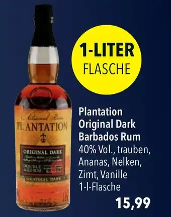 CITTI Markt PLANTATION Original Dark Barbados Rum Angebot