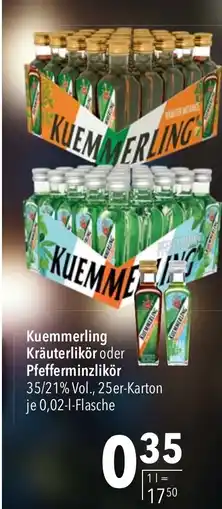 CITTI Markt Kuemmerling Kräuterlikör oder Pfefferminzlikör Angebot