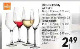 CITTI Markt BASE ELEMENTS Glasserie Infinity Sektkelch Angebot