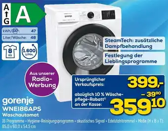 Euronics gorenje WNE186APS Waschautomat Angebot