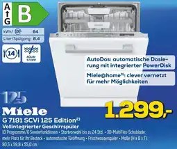 Euronics Miele G 7191 SCVi 125 Edition Vollintegrierter Geschirrspüler Angebot