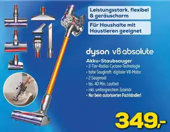 Euronics dyson v8 absolute Akku-Staubsauger Angebot