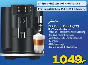 Euronics jura E8 Piano Black (EC) Kaffeevollautomat Angebot