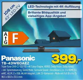 Euronics Panasonic TB-43W60AEZ Angebot