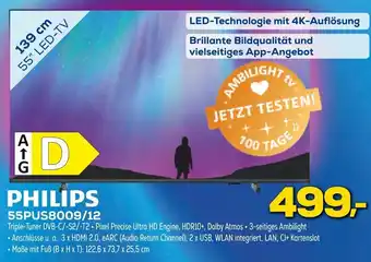 Euronics PHILIPS 55PUS8009/12 Angebot