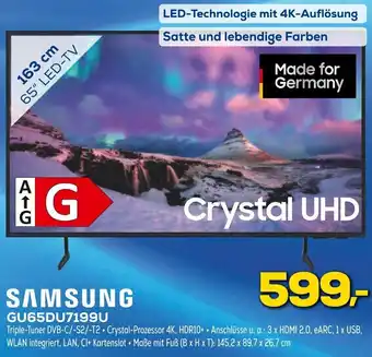 Euronics SAMSUNG GU65DU7199U Angebot