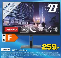 Euronics Lenovo N27p Monitor Angebot