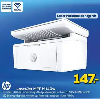 Euronics hp LaserJet MFP M140w Angebot