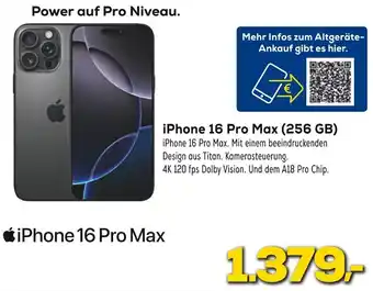 Euronics Apple iPhone 16 Pro Max (256 GB) Angebot