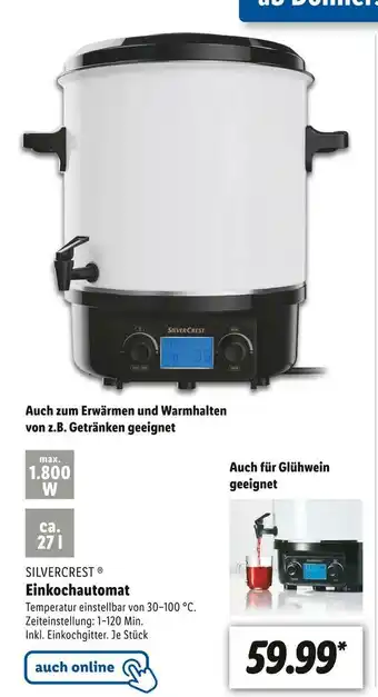 Lidl Silvercrest einkochautomat Angebot