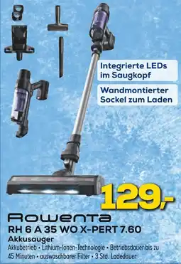 Euronics Rowenta RH 6 A 35 WO X-PERT 7.60 Akkusauger Angebot