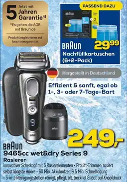 Euronics BRAUN 9465cc wet&dry Series 9 Rasierer Angebot