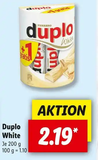 Lidl Ferrero duplo white Angebot