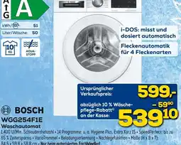 Euronics BOSCH WGG254F1E Waschautomat Angebot