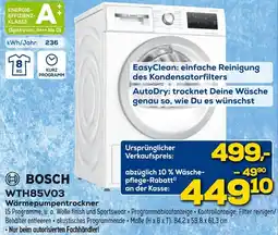 Euronics BOSCH WTH85V03 Wärmepumpentrockner Angebot