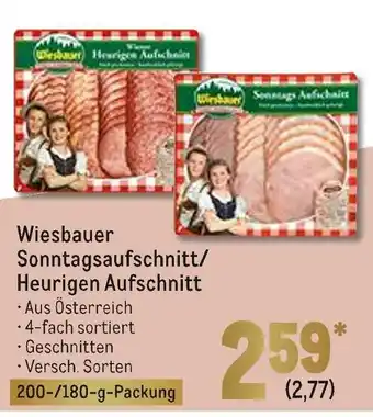 METRO Wiesbauer sonntagsaufschnitt/heurigen aufschnitt Angebot