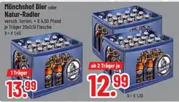 trinkgut Mönchshof Bier oder Natur-Radler Angebot