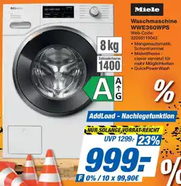 Expert Miele Waschmaschine WWE360WPS Angebot