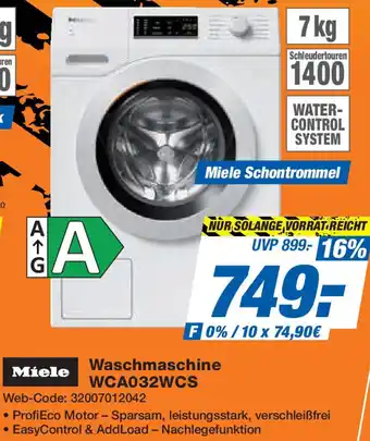 Expert Miele Waschmaschine WCA032WCS Angebot