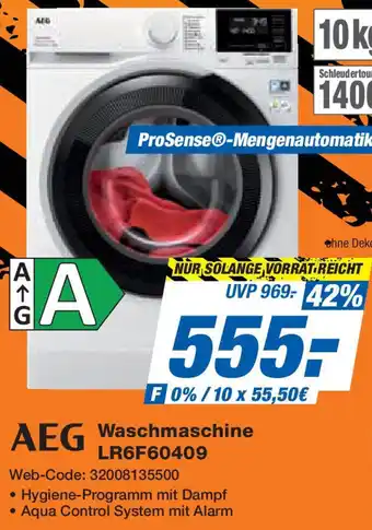 Expert AEG Waschmaschine LR6F60409 Angebot