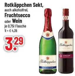 trinkgut Rotkäppchen Sekt, Fruchtsecco oder Wein Angebot