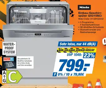 Expert Miele Einbau-Geschirrspüler G5310SCi Angebot