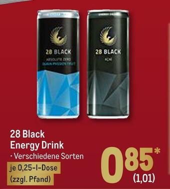 METRO 28 black energy drink Angebot