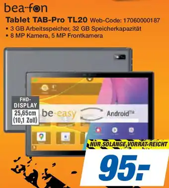 Expert bea-fon Tablet TAB-Pro TL20 Angebot