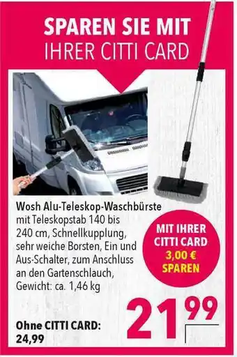 CITTI Markt Wosh Alu-teleskop Waschbürste Angebot