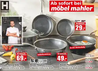 Möbel Mahler Hensslers universal-bräter, hensslers wokpfanne oder hensslers pfannenserie Angebot