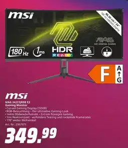 MediaMarkt Msi mag 342cqdre e2 gaming monitor Angebot