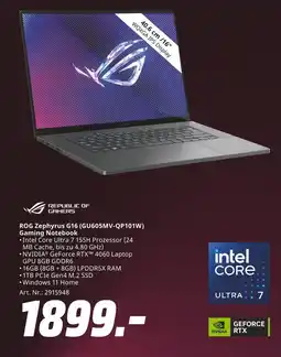 MediaMarkt Republic of gamers rog zephyrus g16 (gu605mv-qp101w) gaming notebook Angebot