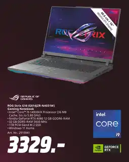 MediaMarkt Republic of gamers rog strix g16 (g614jzr-n4031w) gaming notebook Angebot