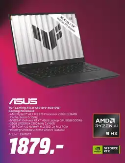 MediaMarkt Asus tuf gaming a14 (fa401wv-rg010w) gaming notebook Angebot