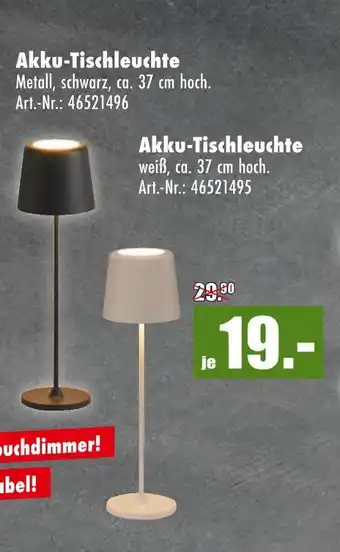 Möbel Mahler Akku-tischleuchte Angebot