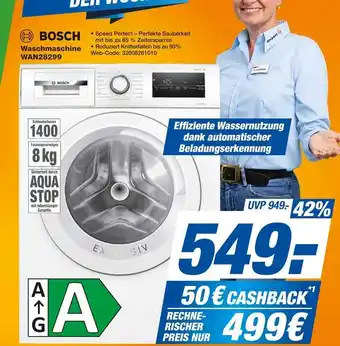 Expert Bosch waschmaschine wan28299 Angebot