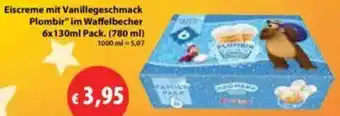 Mix Markt Eiscreme mit Vanillegeschmack Plombir Angebot