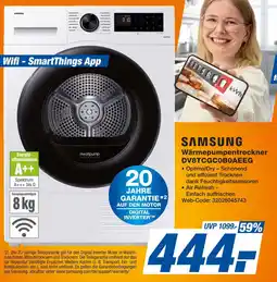 Expert Samsung wärmepumpentrockner dv8tcg0boaeeg Angebot