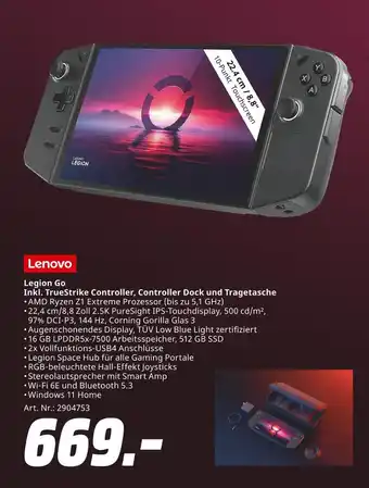 MediaMarkt Lenovo legion go Angebot