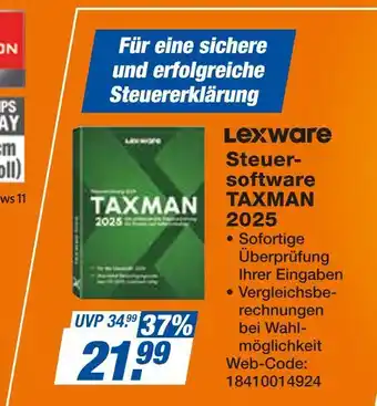 Expert Lexware steuersoftware taxman 2025 Angebot