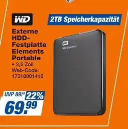 Expert Wd externe hdd-festplatte elements portable Angebot