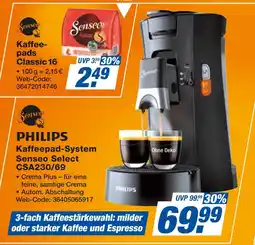 Expert Philips kaffeepad-system senseo select csa230/69 Angebot