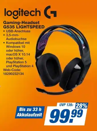 Expert Logitech gaming-headset g535 lightspeed Angebot