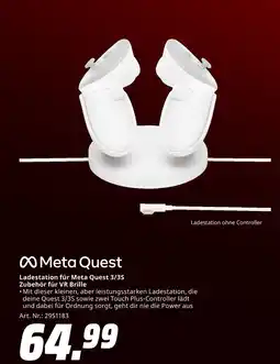 MediaMarkt Meta quest ladestation für meta quest 3/3s zubehör für vr brille Angebot