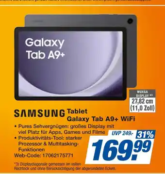 Expert Samsung tablet galaxy tab a9+ wifi Angebot