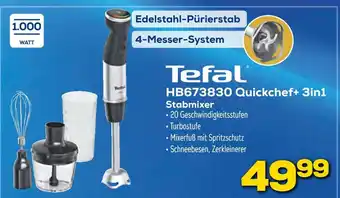 Euronics Tefal hb673830 quickchef+ 3in1 stabmixer Angebot