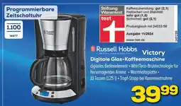 Euronics Russell hobbs victory digitale glas-kaffeemaschine Angebot