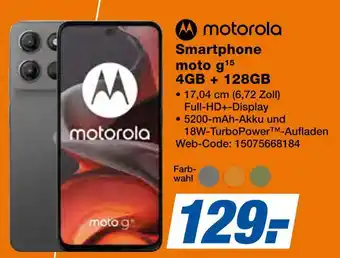 Expert Motorola smartphone moto g15 4gb + 128gb Angebot