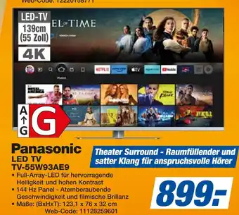 Expert Panasonic led tv tv-55w93ae9 Angebot